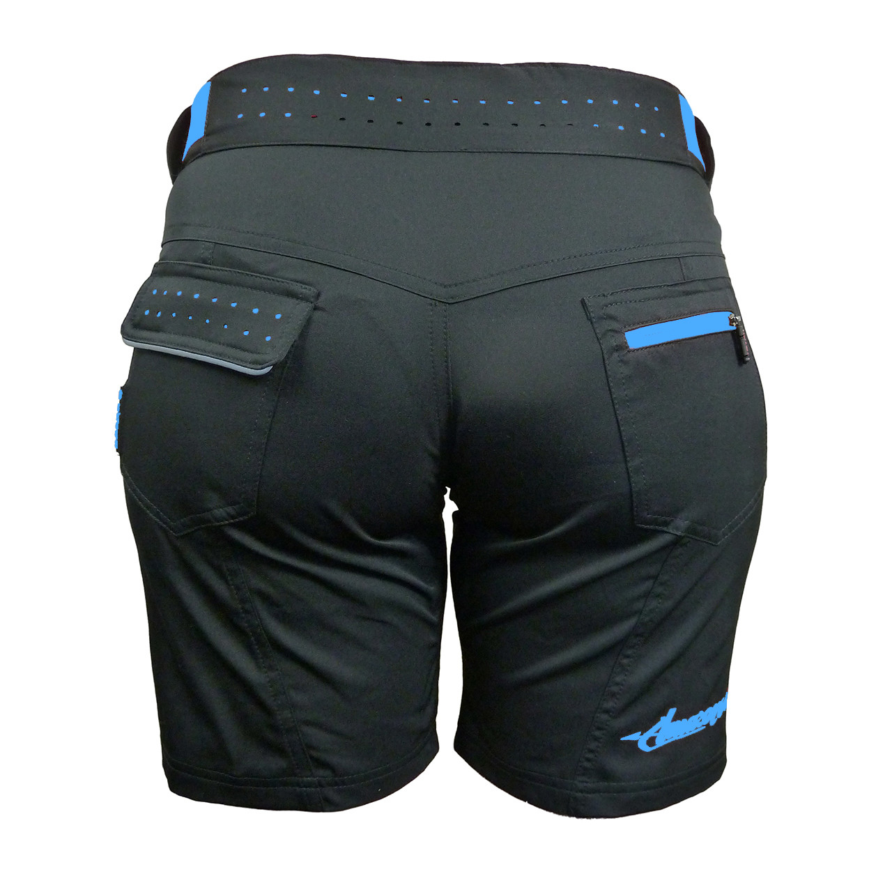 Dámské cyklokraťasy HAVEN AMAZON black/blue, velikost XL